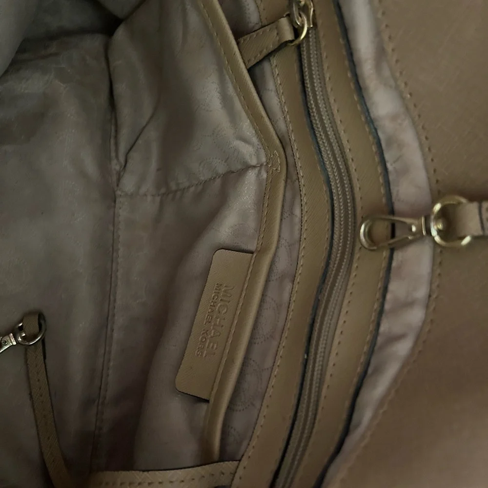 Michael Kors Tan Leather Tote Bag